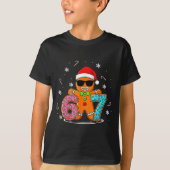 Funny Gingerbread 67 Six Seven Ice Cream Drip Chri T-shirt (Voorkant)