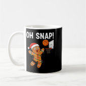 Funny Gingerbread Basketball Christmas Santa Cooki Koffiemok (Links)