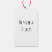 Funny gingerbread  cadeaulabel (Achterkant)