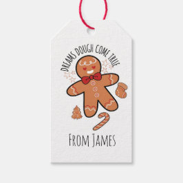 Funny gingerbread  cadeaulabel