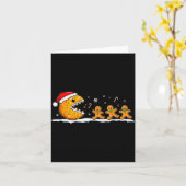 Funny Gingerbread Christmas Cookie Baking Boys Gir Kaart (Gele Bloem)