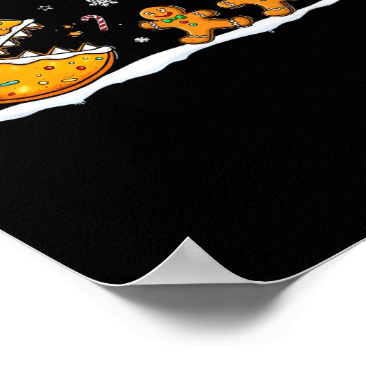 Funny Gingerbread Christmas Cookie Baking Boys Gir Poster (Hoek)