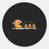 Funny Gingerbread Christmas Cookie Baking Boys Gir Ronde Sticker (Voorkant)