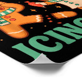 Funny Gingerbread Christmas Pun Have You Tried Ici Poster (Hoek)