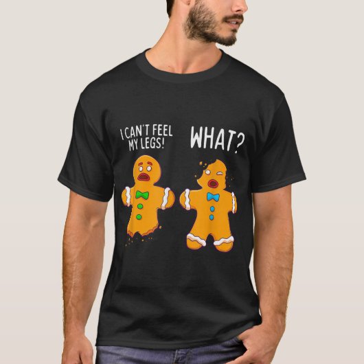 Funny Gingerbread Cookie Joke T-shirt (Voorkant)