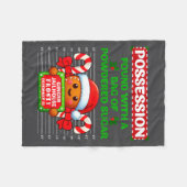 Funny Gingerbread Inmate Christmas Matching Family Fleece Deken (Voorkant (Horizontaal))