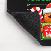 Funny Gingerbread Inmate Christmas Matching Family Muismat (Hoek)