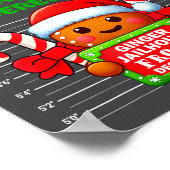Funny Gingerbread Inmate Christmas Matching Family Poster (Hoek)