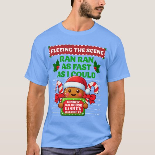 Funny Gingerbread Inmate Christmas Matching Family T-shirt (Voorkant)