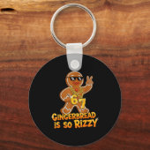 Funny Gingerbread Is So Rizzy Christmas 67 Gen Alp Sleutelhanger (Voorkant)
