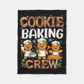 Funny Gingerbread Lovers Cookie Baking Crew Christ Fleece Deken (Voorkant)