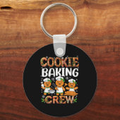Funny Gingerbread Lovers Cookie Baking Crew Christ Sleutelhanger (Voorkant)
