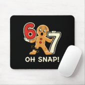 Funny Gingerbread Man 67 Six Seven For Adult Kids  Muismat (Met muis)
