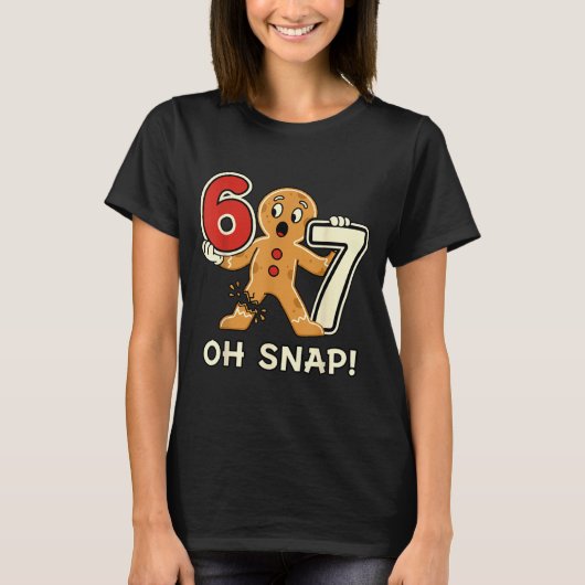 Funny Gingerbread Man 67 Six Seven For Adult Kids  T-shirt (Voorkant)