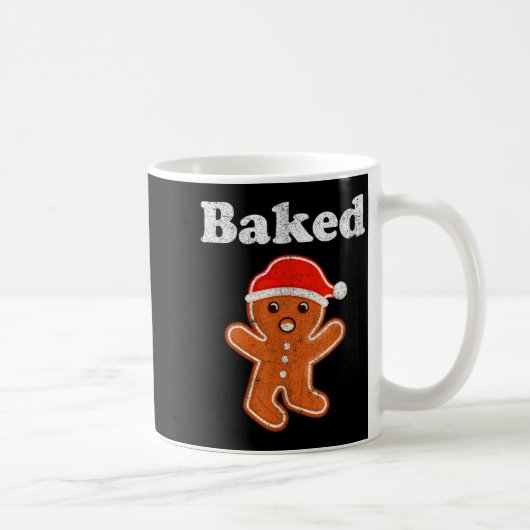 Funny Gingerbread Man Baked Cookie Baking Adult Ch Koffiemok (Rechts)