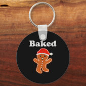 Funny Gingerbread Man Baked Cookie Baking Adult Ch Sleutelhanger (Voorkant)