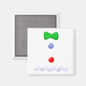 Funny Gingerbread Man Christmas Costume Magneet (Voorkant / Achterkant)