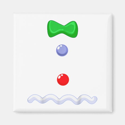 Funny Gingerbread Man Christmas Costume Magneet (Voorkant)