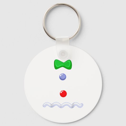 Funny Gingerbread Man Christmas Costume  Sleutelhanger (Voorkant)
