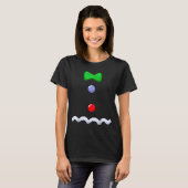 Funny Gingerbread Man Christmas Costume T-shirt (Voorkant volledig)