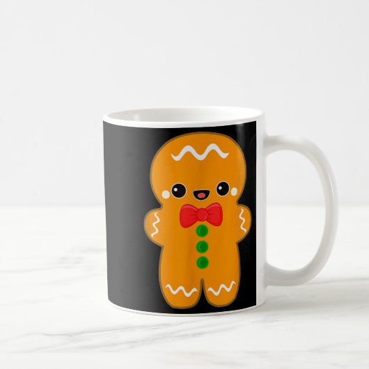 Funny Gingerbread Man Christmas Men Women Adult Yo Koffiemok (Rechts)