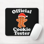 Funny Gingerbread Man Cookie Tester Christmas  Muismat (Met muis)