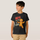 Funny Gingerbread Man Cookies That Was My Leg Cook T-shirt (Voorkant volledig)