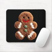 Funny Gingerbread Man Crochet Christmas Xmas Pajam Muismat (Met muis)