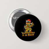 Funny Gingerbread Man Is So Rizzy Christmas Meme 6 Ronde Button 5,7 Cm (Voorkant /achterkant)