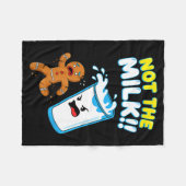 Funny Gingerbread Man Not The Milk Pun Cookies Wom Fleece Deken (Voorkant (Horizontaal))