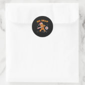 Funny Gingerbread Man Oh Snap 67 Baseball Meme Fun Ronde Sticker (Tas)