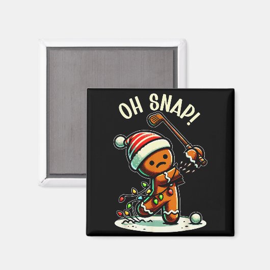 Funny Gingerbread Man Pajamas &amp; Pjs Xmas Holid Magneet (Voorkant / Achterkant)