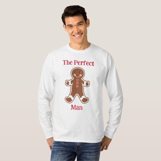 Funny Gingerbread Man T Shirt (Voorkant volledig)