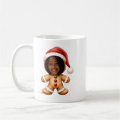 Funny Gingerbread Man Your Photo Christmas Koffiemok (Links)