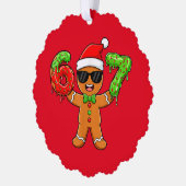 Funny Gingerbread “Melting into 2026” Ornament (Links)