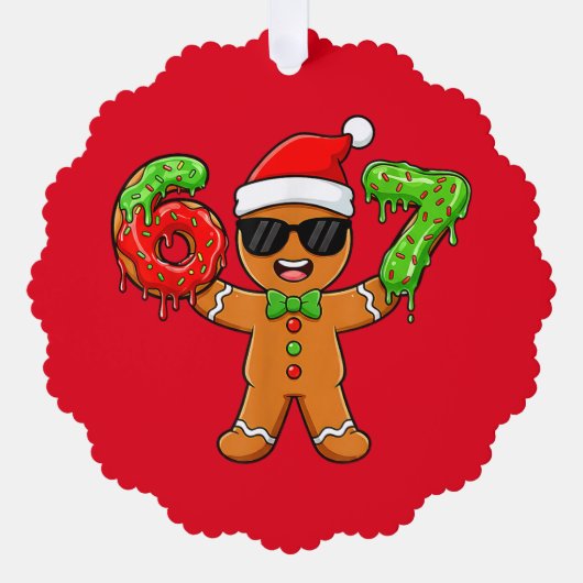 Funny Gingerbread “Melting into 2026” Ornament (Voorkant)