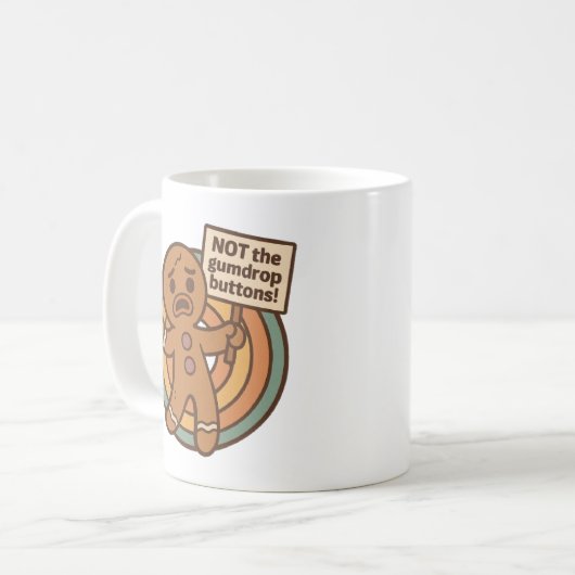 Funny Gingerbread Mug – Gingy Holiday Design Koffiemok (Voorkant links)