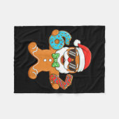 Funny Gingerbread Six Seven 67 Christmas Ice Cream Fleece Deken (Voorkant (Horizontaal))