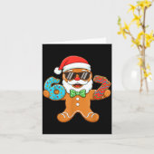 Funny Gingerbread Six Seven 67 Christmas Ice Cream Kaart (Gele Bloem)