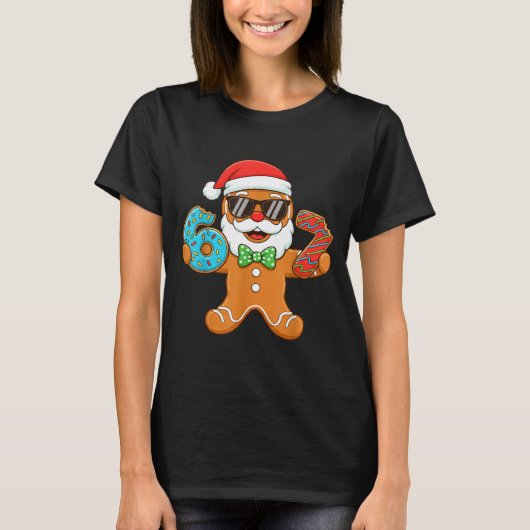 Funny Gingerbread Six Seven 67 Christmas Ice Cream T-shirt (Voorkant)