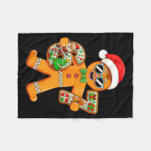 Funny Gingerbread Six Seven 67 Gingerbread Man Xma Fleece Deken (Voorkant (Horizontaal))