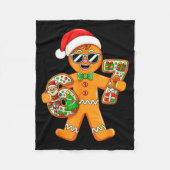 Funny Gingerbread Six Seven 67 Gingerbread Man Xma Fleece Deken (Voorkant)