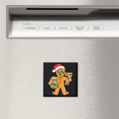 Funny Gingerbread Six Seven 67 Gingerbread Man Xma Magneet (Insitu (Vaatwasser))