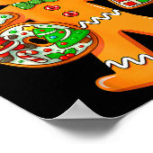 Funny Gingerbread Six Seven 67 Gingerbread Man Xma Poster (Hoek)