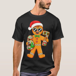 Funny Gingerbread Six Seven 67 Gingerbread Man Xma T-shirt