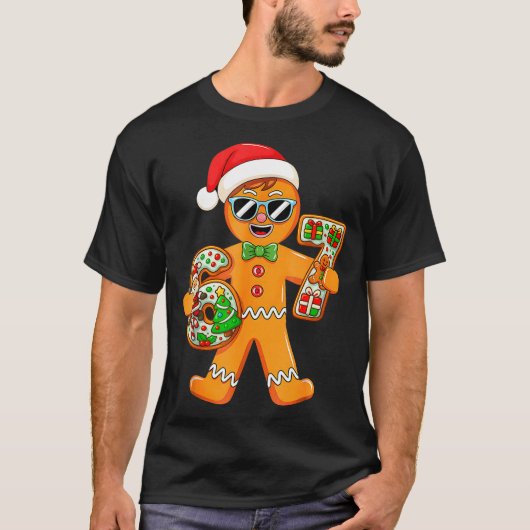 Funny Gingerbread Six Seven 67 Gingerbread Man Xma T-shirt (Voorkant)