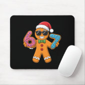 Funny Gingerbread Six Seven 67 Ice Cream Christmas Muismat (Met muis)