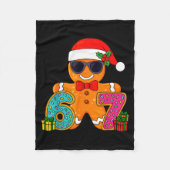 Funny Gingerbread Six Seven 67 Ice Cream Drip Chri Fleece Deken (Voorkant)