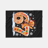 Funny Gingerbread Six Seven 67 Ice Cream Drip Chri Fleece Deken (Voorkant (Horizontaal))