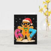 Funny Gingerbread Six Seven 67 Ice Cream Drip Chri Kaart (Gele Bloem)